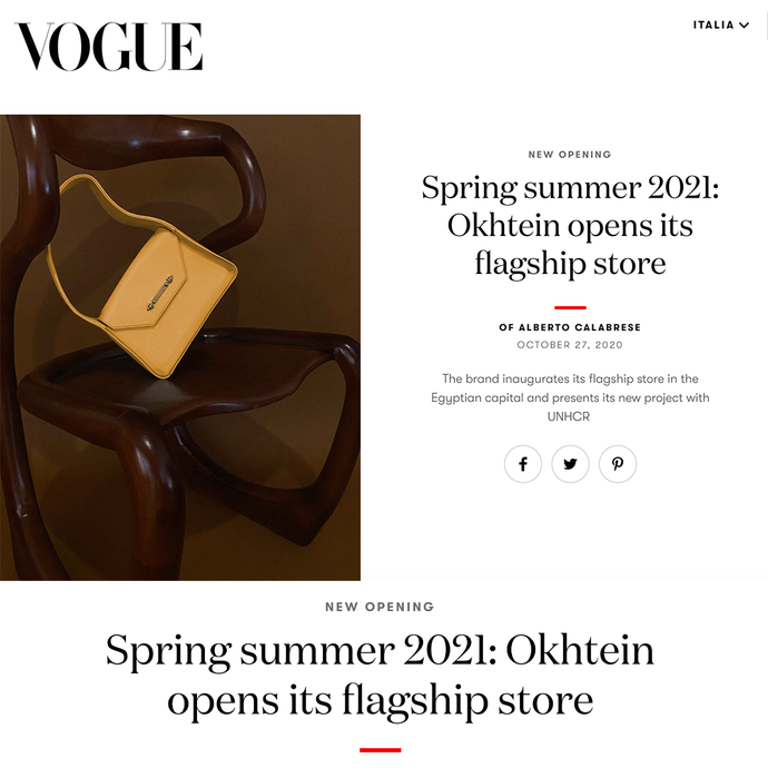 Okhtein SS21 Vogue Italia feature